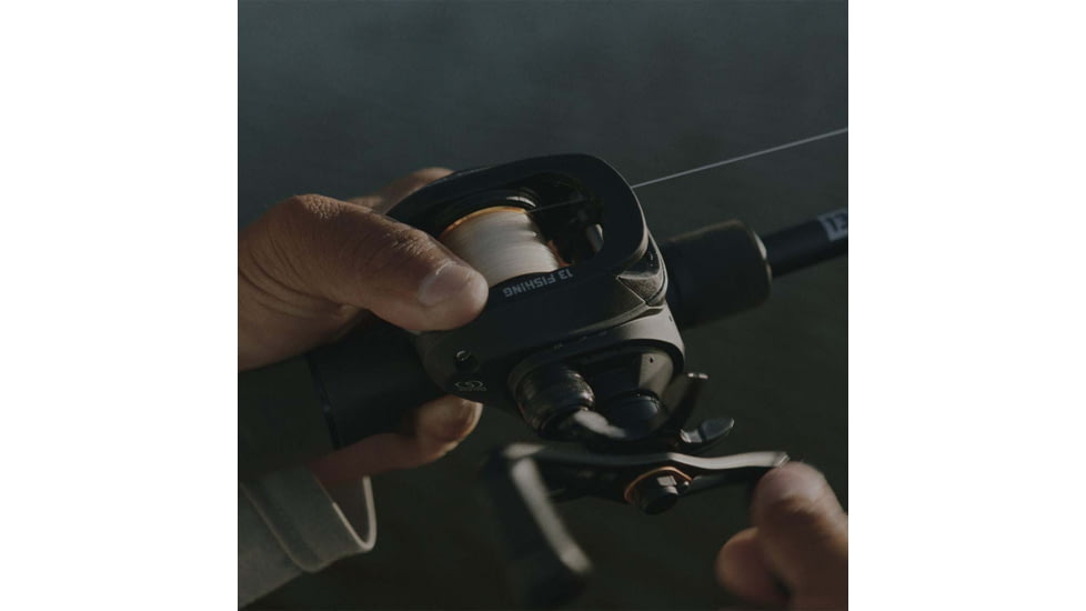 Rapala Origin R1 Baitcast Reel 6.6:1 Gear Ratio, Right Hand Retrieve, Fresh, Black, 100, OR1-6.6-RH