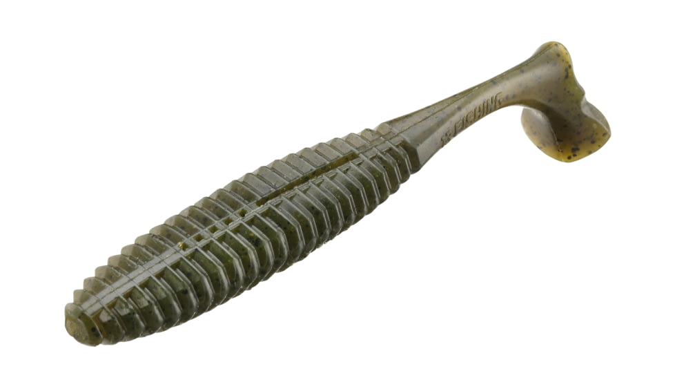 13 Fishing Pleasure Shad - Swimbait - 4.5in - 3/7oz - Collard Greens, SR4.5-11