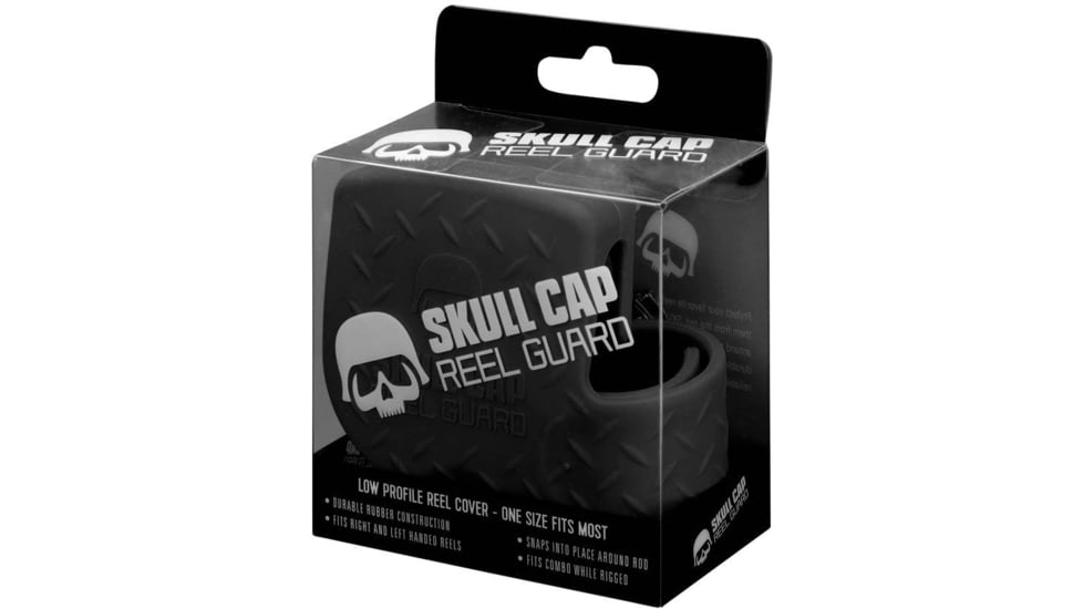 Rapala Skull Cap Low-Profile Baitcast Reel Cover, Fits Most, Right And Left Hand Baitcast Reels, Black, 3in, SC-C2-BLK