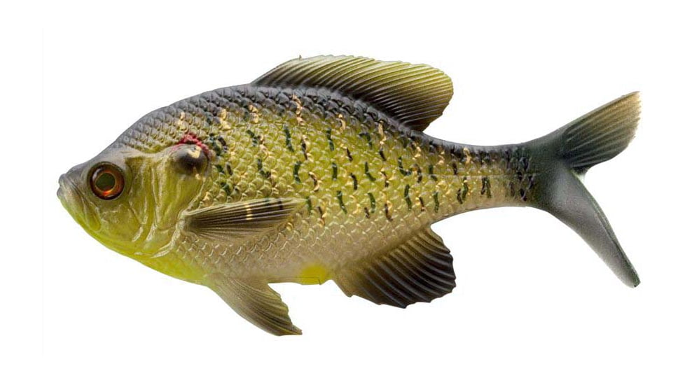 Rapala The Gill Wege Tail Swimbaits, 1, 5.25in, Natural Sunfish, CB-GillW5.25-8
