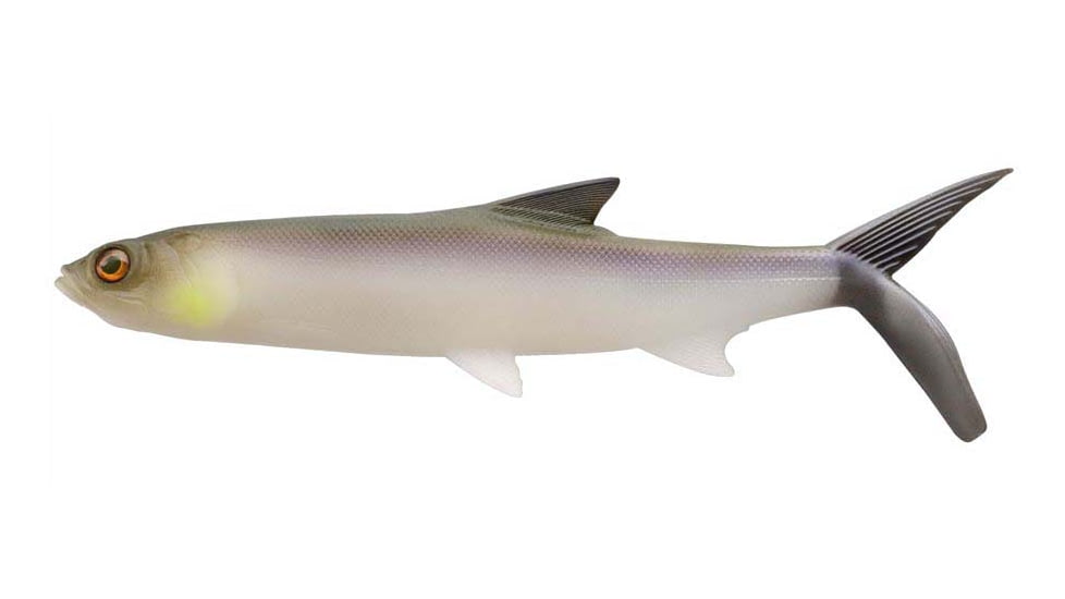 Rapala The Ladyfish Boot Tail Swimbaits, 1, 5 - 8in, Light Ladyfish, CB-LFB8-27