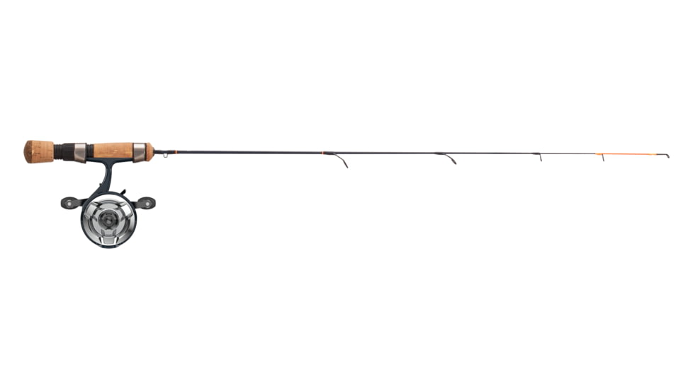 13 Fishing The Snitch/Descent Inline Combo, Solid Graphite Blank w/Flex-core Tip, 25", LH, Hi-Vis Quick Tip, 5BB, Graph Frame, SND2-25QT-LH