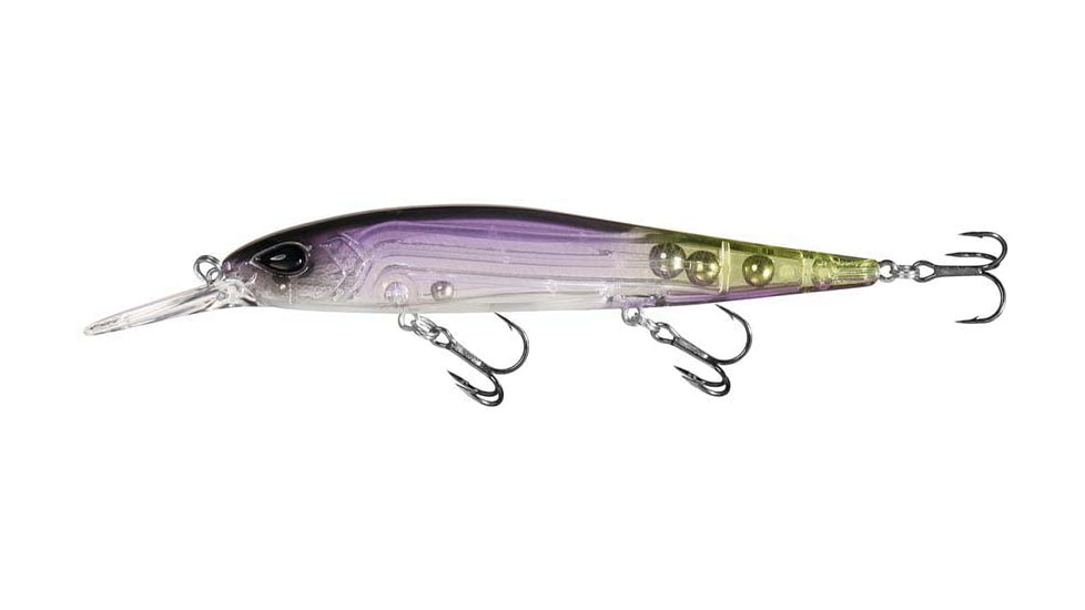 Rapala Whipper Snapper Jerkbait, 9/16oz, Black Lavender, 4.25in, WS110-9-39