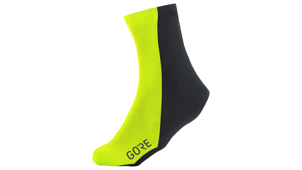 GOREWEAR Partial WINDSTOPPERR Overshoes in Neon Yellow/Black 4.5-6 Windproof 871E96CA, 100247-0899-S