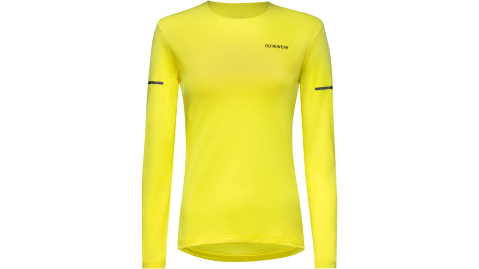 GOREWEAR Contest 2.0 Long Sleeve Tee Womens in Washed Neon Yellow XL 16-18 Slim fit DF823E1C, 101073-BP00-44