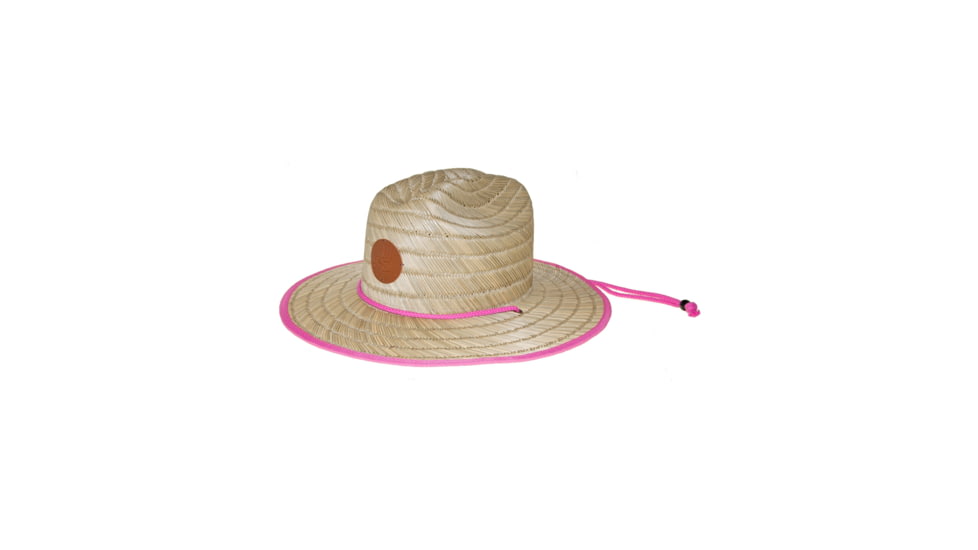 Body Glove Straw Lifeguard Hat with Bungee Cord - Natural/Pink 966F2938, One Size, Natural/Pink, B002-650BG-TJX-NAT-ONE/SIZE