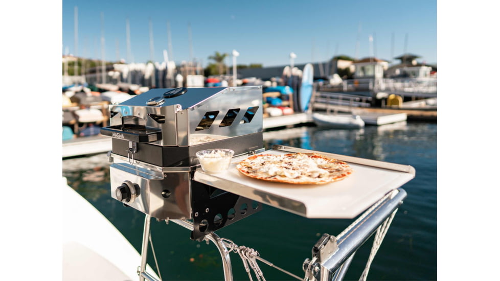 Magma Marine Crossover Single Burner w/ Pizza Oven, Top Bundle, Multi, One Size, CO10-112-M