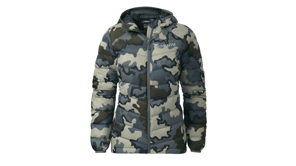 KUIU Super Down LT Hooded Hunting Jacket - Women's, Vias, XL, Adult, Female, 7421675765918
