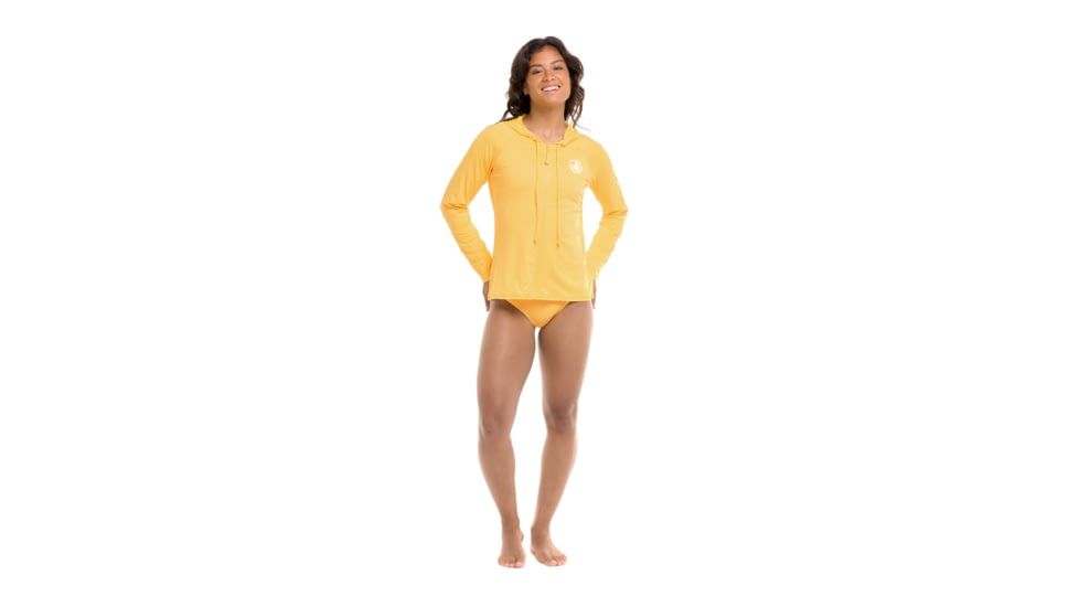 Body Glove Mandie Hoodie Rashguard - Canary 17DB46E6, L, Canary, 39-506597-Canary-L