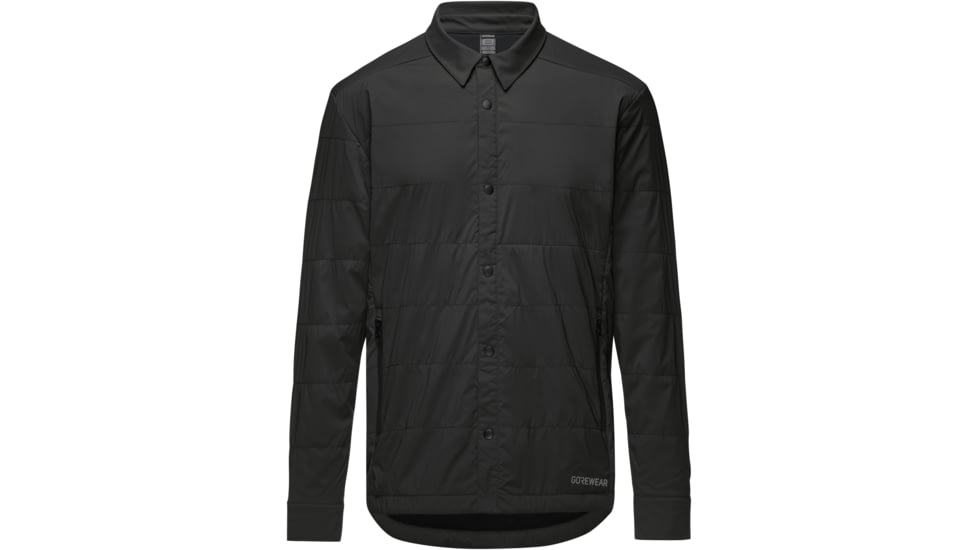 GOREWEAR Crossover Insulated Running Shirt Jacket Mens in Black Small 31032FBA, 101141-9900-M