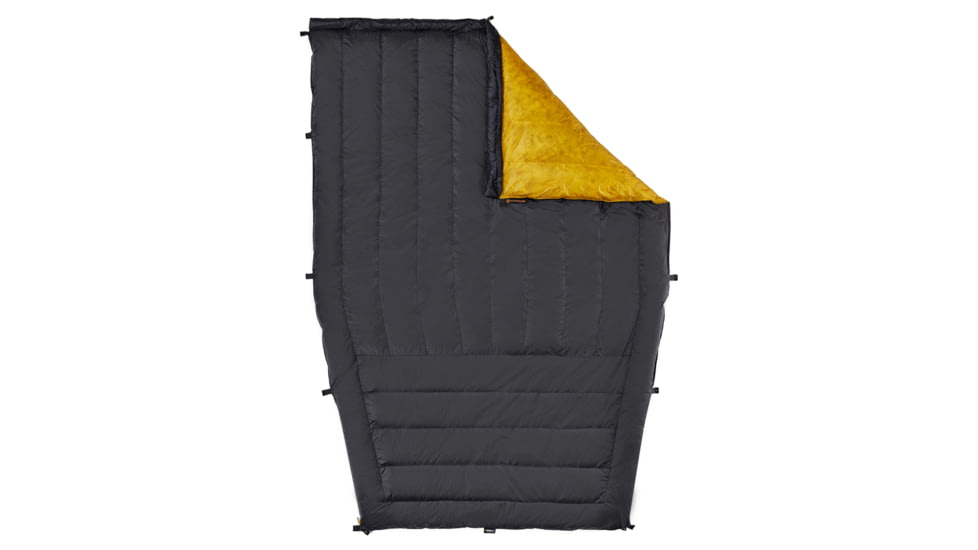 Featherstone Outdoor Featherstone Moondance 25 Top Quilt Sleeping Bag Alternative 4120BB9B, MOONTQ-850R GREY/GOLD