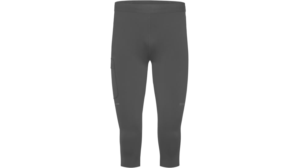 GOREWEAR CONCURVE 3/4 Running Tights Mens in Black 2XL Form fit 38274315, 101049-9900-XXL