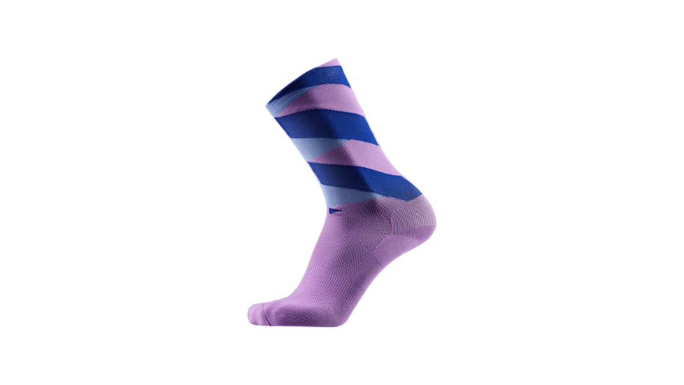 GOREWEAR Essential Signal Socks in Scrub Purple/Ultramarine Blue 8-9.5 Form fit AEEC7833, 100983-BXBL-L