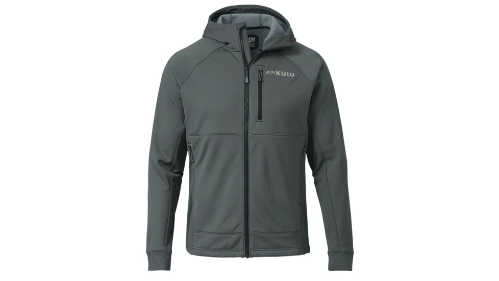 KUIU StrongFleece 275 Full Zip Hunting Hoodie - Men's, Gunmetal, 3XL, Adult, Male, 7490135031966