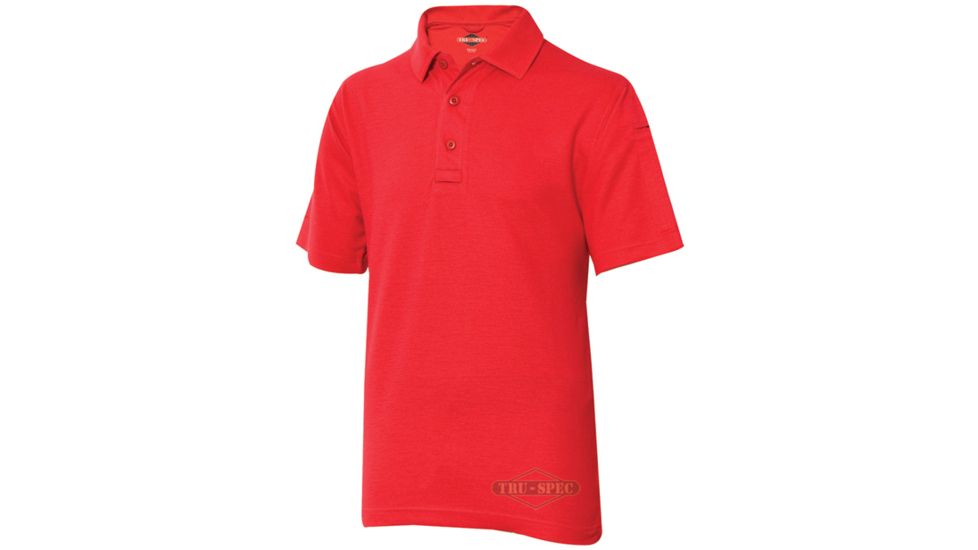 24 7 Series 4332004 Mens Short Sleeve Polo Shirt Range Red