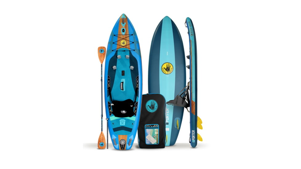 Aquapac Porter 96 Inflatable Paddle Board - Blue/Navy 2398BBBE, 9 ft 6 in, Blue/Navy, IKAYPORT21U-410-9/FT/6/IN