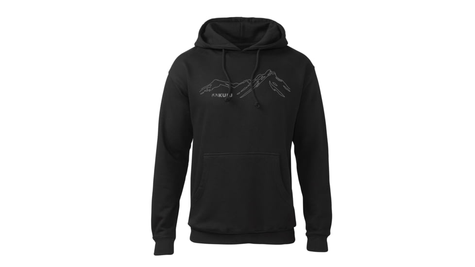 KUIU HD Mountain Hoodie in Black Size 3XL 2CF8875A, Black, 3XL, Cotton, Adult, Male, 7600378609822