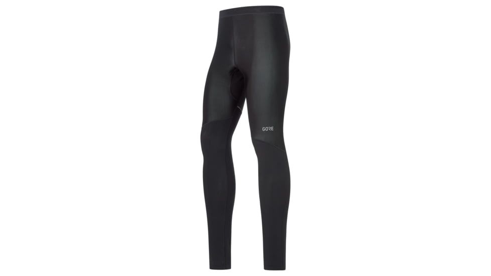GOREWEAR Mens R3 Partial WINDSTOPPERR Running Tights in Black XL Form fit Windproof 25E1D8CA, 100289-9900-XXL