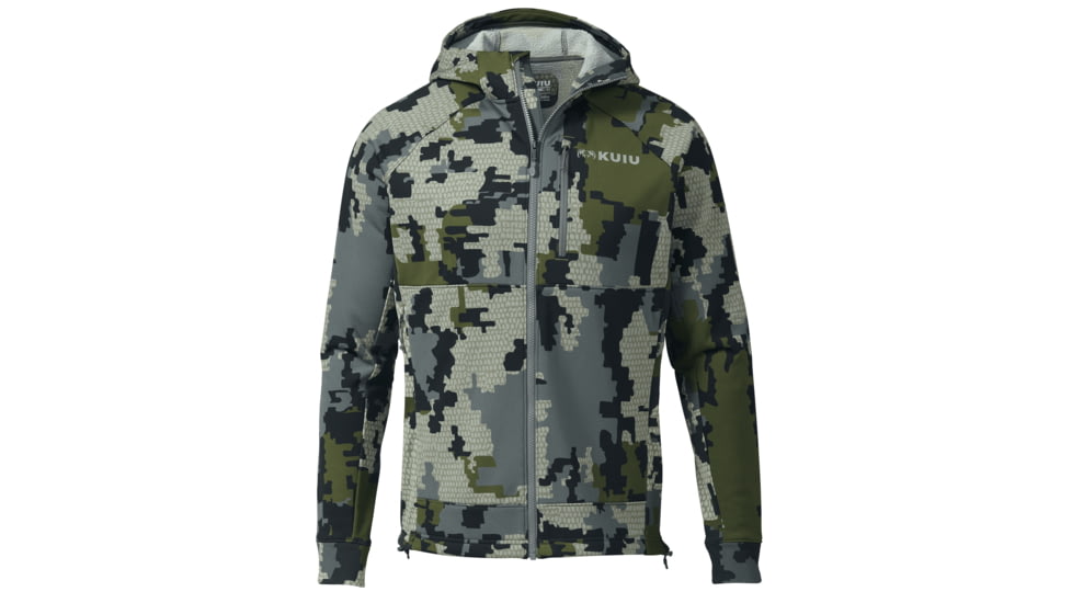 KUIU StrongFleece 275 Full Zip Hunting Hoodie - Men's, Verde, 3XL, Adult, Male, 7490135359646