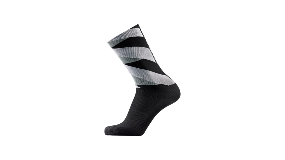 GOREWEAR Essential Signal Socks in Black/White 10.5-12 Form fit 3F2A9F7E, 100983-9901-XL