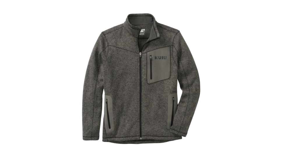 Kuiu Outlet Base Camp Full Zip Sweater - Men's, Charcoal, 4XL, 7679580209310