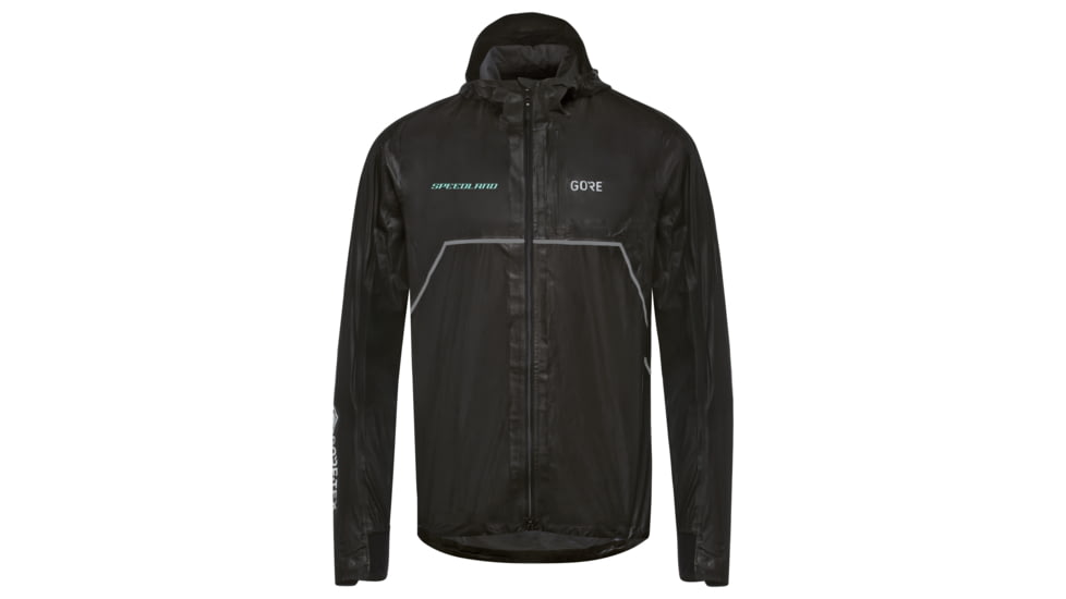Gorewear Mens GOREWEAR x Speedland R7 GORE-TEX SHAKEDRY Trail Hooded Running Jacket in Black XL Regular fit Waterproof AF5EDC77, 101162-9900-XXL