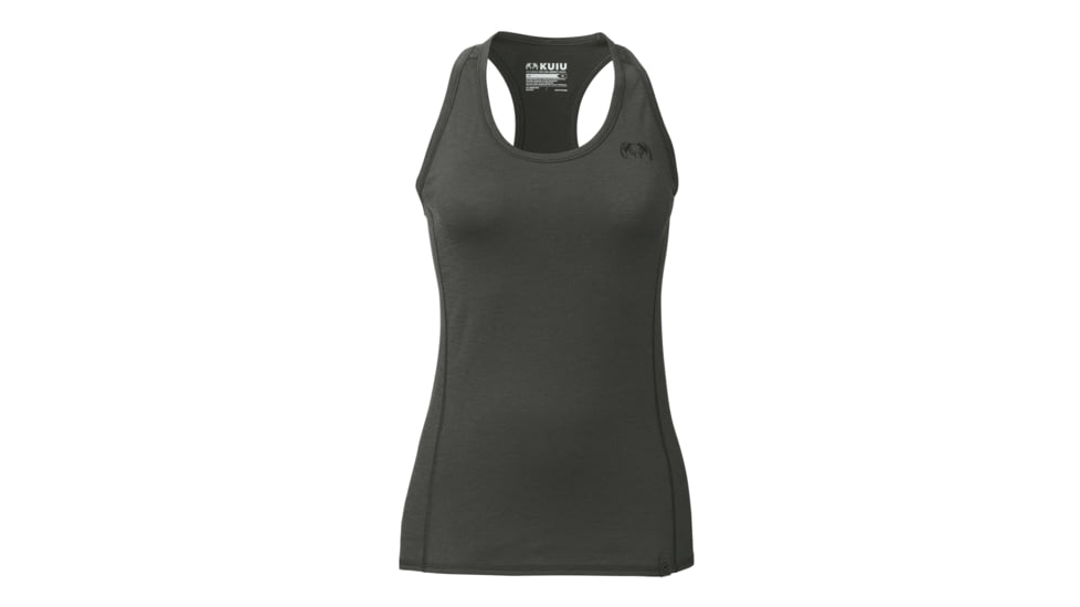 Kuiu ULTRA 145 Racerback Tank - Women's, Charcoal, XL, Merino, Adult, Female, 7462114984094