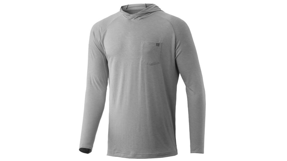 HUK Performance Fishing Waypoint Hoodie - Men's, Grey, Small, H1200292-020-S