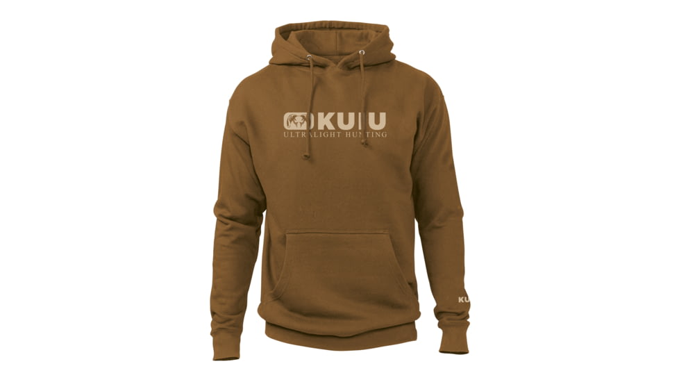 Kuiu Block Logo Hoodie - Men's, Saddle/Tan, 3XL, Cotton, Adult, Male, 7420723036318