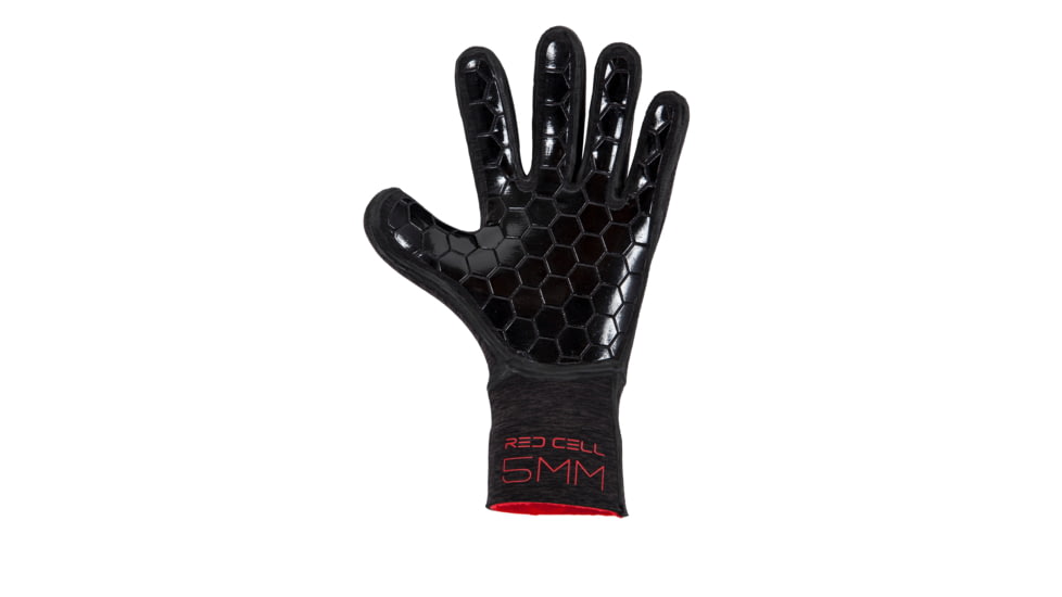 Body Glove 5mm Red Cell Five Finger Glove - Black F1137E98, M, Black, 18197-BLK-M