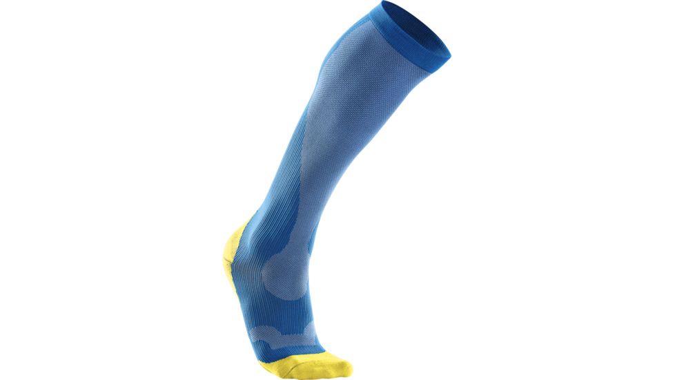 2XU Compression Performance Run Socks - Men's-Black/Black-X-Small