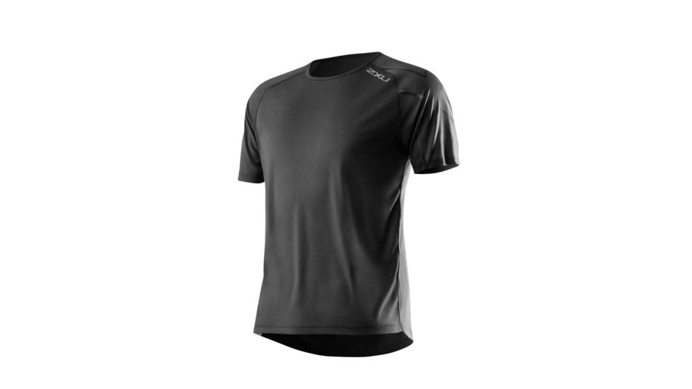 2XU Ghst Short Sleeve Top - Mens-Black/Black-Large