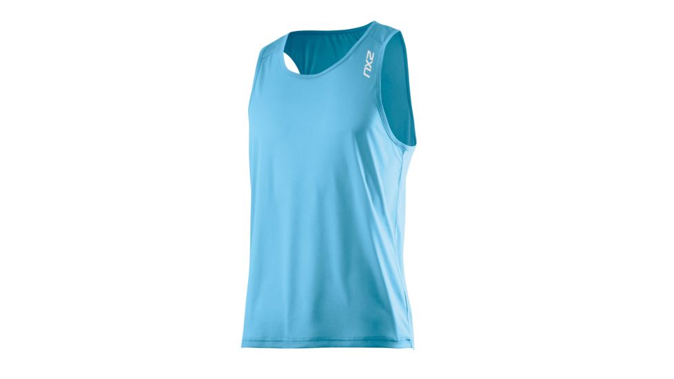 2XU Ghst Singlet - Mens-Amalfi-Medium