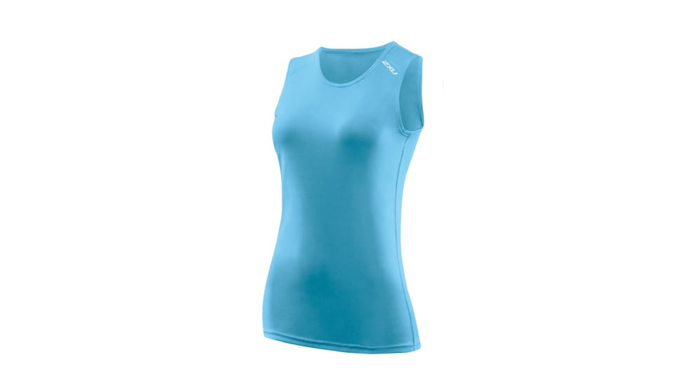 2XU Ghst Singlet - Womens-Amalfi-Large