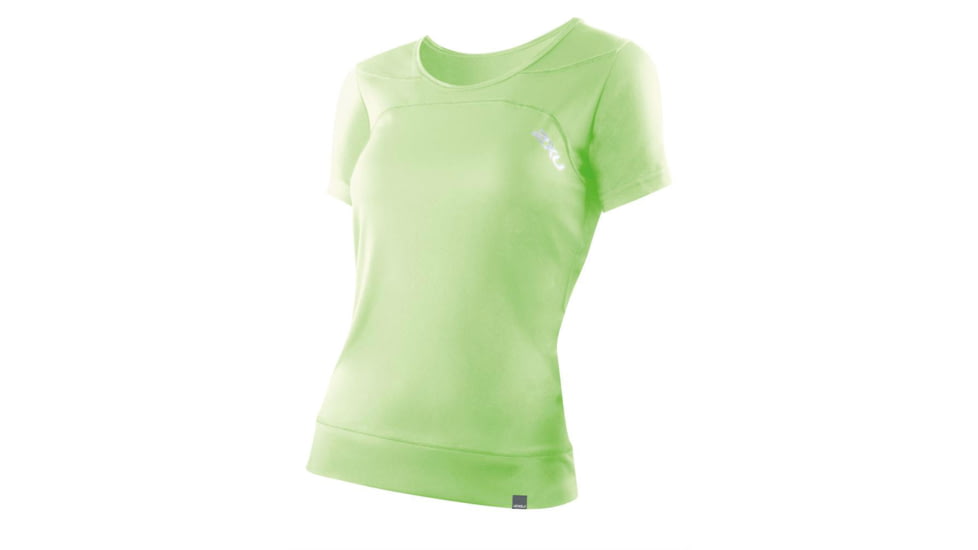 2XU Ice X Short Sleeve Run Top - Women's-Neon Lime-X-Small