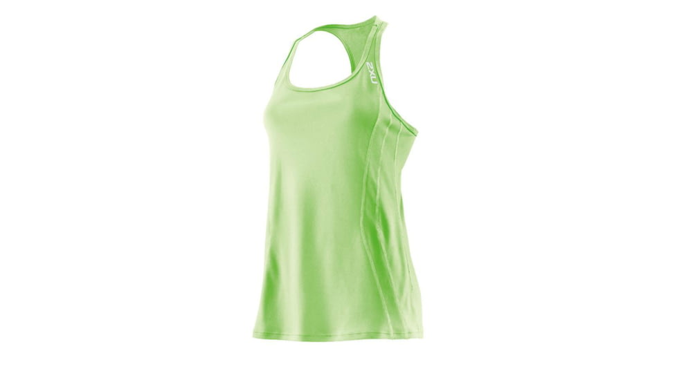 2XU Ice X Singlet - Women's-Neon Lime-Small