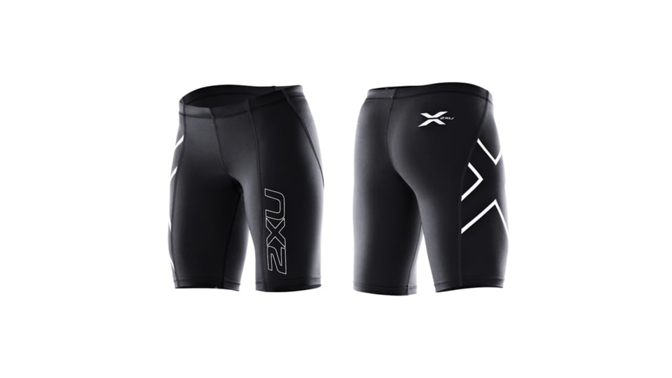 2XU Wmns Compress Short Blk Lg 1932B BLK/BLK L