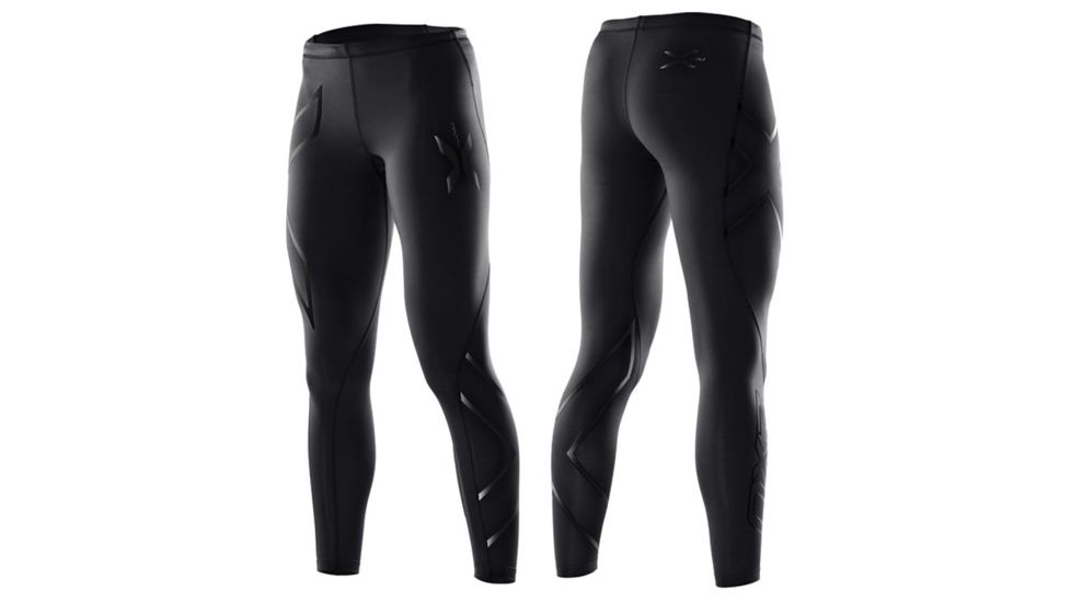 2XU Wmn Midrise Ct 3/4 Blk Sm WA2865b BL/DRF S
