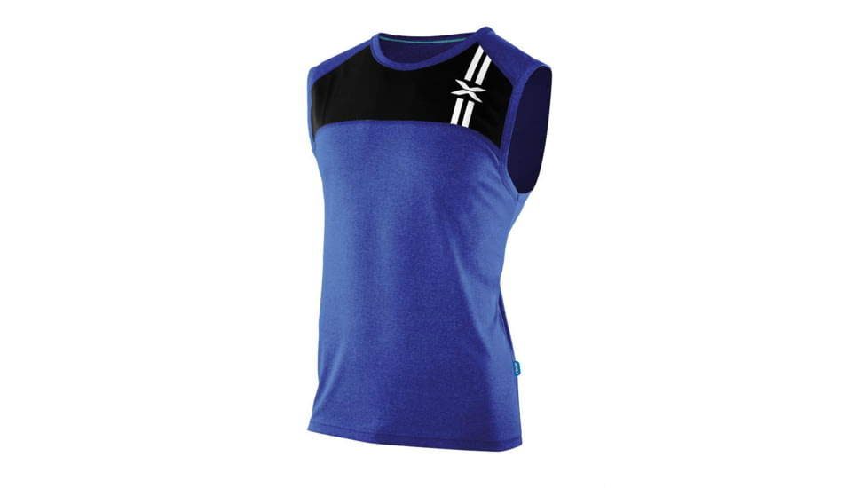 2XU Movement Singlet Top - Men's-Nautic Blue-Large