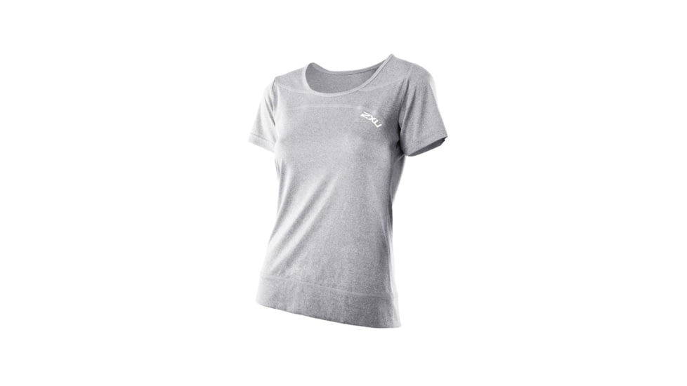 2XU Movement Tee - Women's-Light Grey Marle-Small