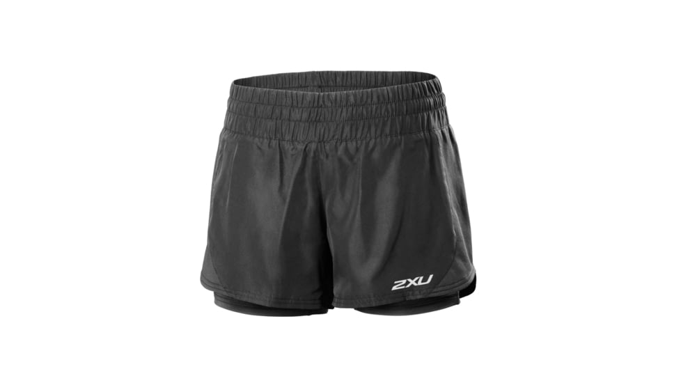 2XU Pace Compression Short - Womens-Black-Large