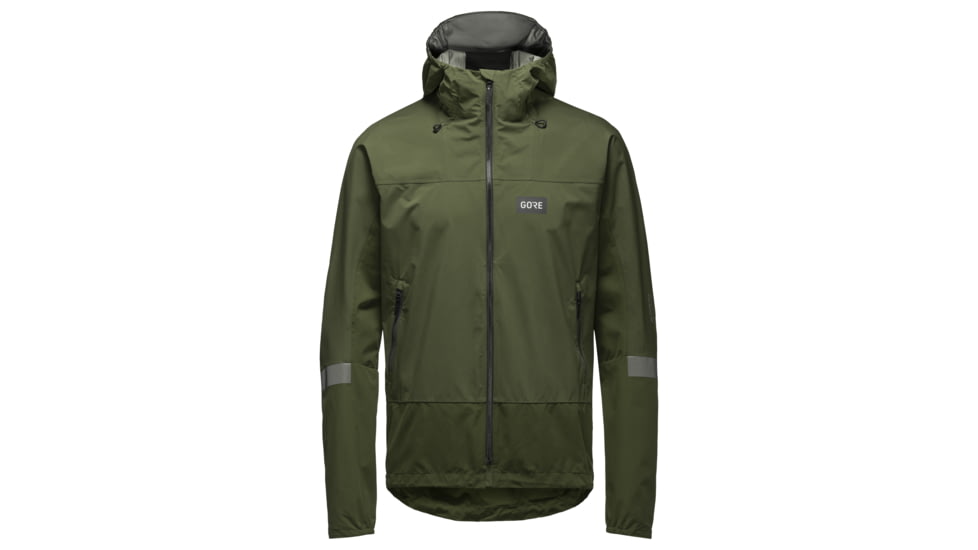 GOREWEAR Lupra WINDSTOPPERR Cycling Jacket Mens in Utility Green Small Regular fit Windproof CA051FA4, 100853-BH00-M
