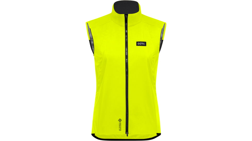 GOREWEAR Everyday Cycling Vest Womens in Neon Yellow Medium 8-10 Regular fit Windproof 5A5097E2, 100998-0800-40