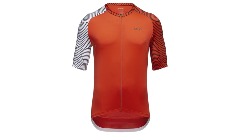 GOREWEAR Mens C5 Cycling Jersey in Fireball/White Small Form fit 1BEA1541, 100164-AY01-M