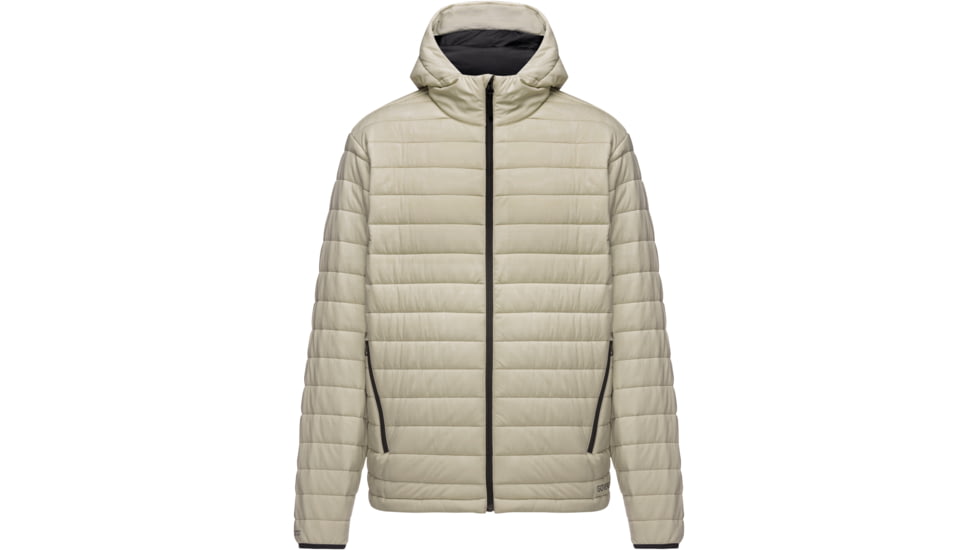 GOREWEAR Hybrid WINDSTOPPERR Lightweight Puffy Cycling Jacket Mens in Tech Beige XL Windproof 2F6B83ED, 101139-BG00-XXL