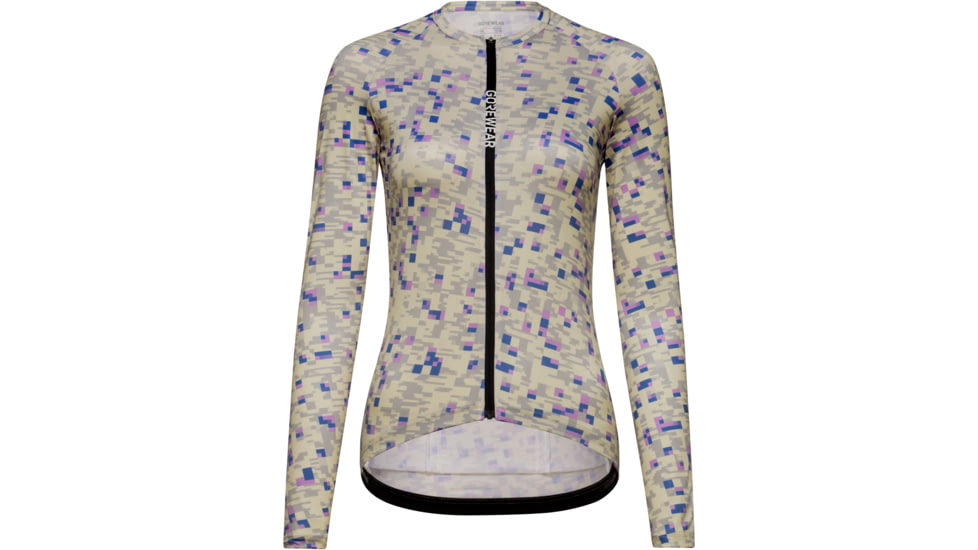 GOREWEAR SPINSHIFT Long Sleeve Cycling Jersey Womens in Tech Beige/Scrub Purple Medium 8-10 Form fit 541E95EB, 101077-BGBX-40