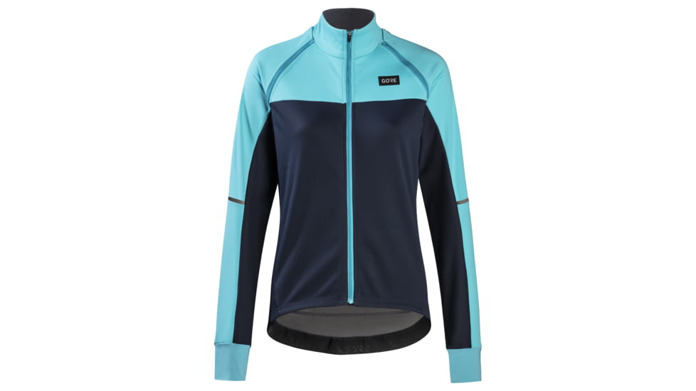 GOREWEAR Phantom Cycling Jacket Womens in Orbit Blue/Scuba Blue Small 4-6 Slim fit Windproof 86095189, 100821-AU27-38