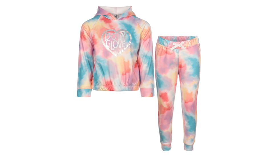 Body Glove Girls Two-Piece Sweatsuit - Multi 3BF13DF8, 6x, Multi, 9106BGF31-A-Multi-6X