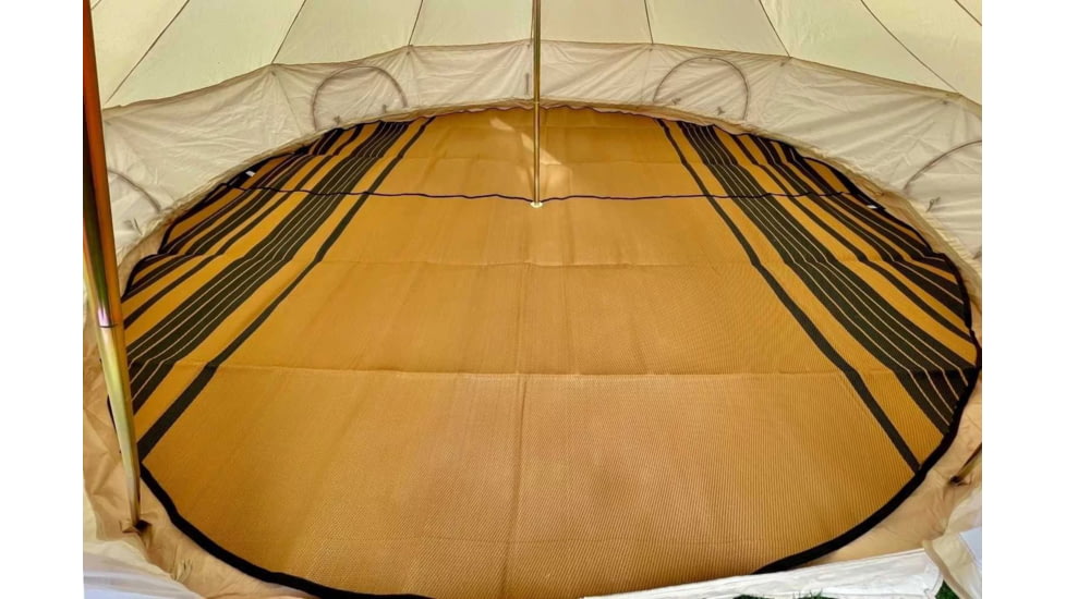 Life Intents Striped Bell Tent Floor Matting Cover 20 6M Size, striped-bell-tent-floor-matting-cover-20-6m