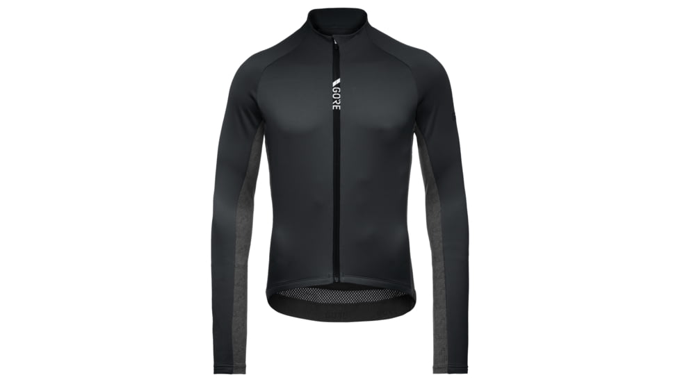 GOREWEAR Mens C5 Thermo Cycling Jersey in Black/Terra Grey Small Form fit 1D2BBC83, 100641-990R-M